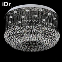 living room creative atmosphere round the hotel project penthouse floor hall lamp restaurant lights crystal chandelier idr 0011