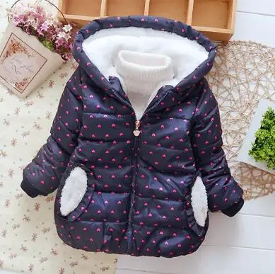 navy blue Зимнее пальто для мальчиков; куртка для маленьких девочек; детская теплая верхняя одежда; Детское пальто; коллекция года; модная весенняя одежда для детей; куртка с капюшоном для девочек - Цвет: navy blue