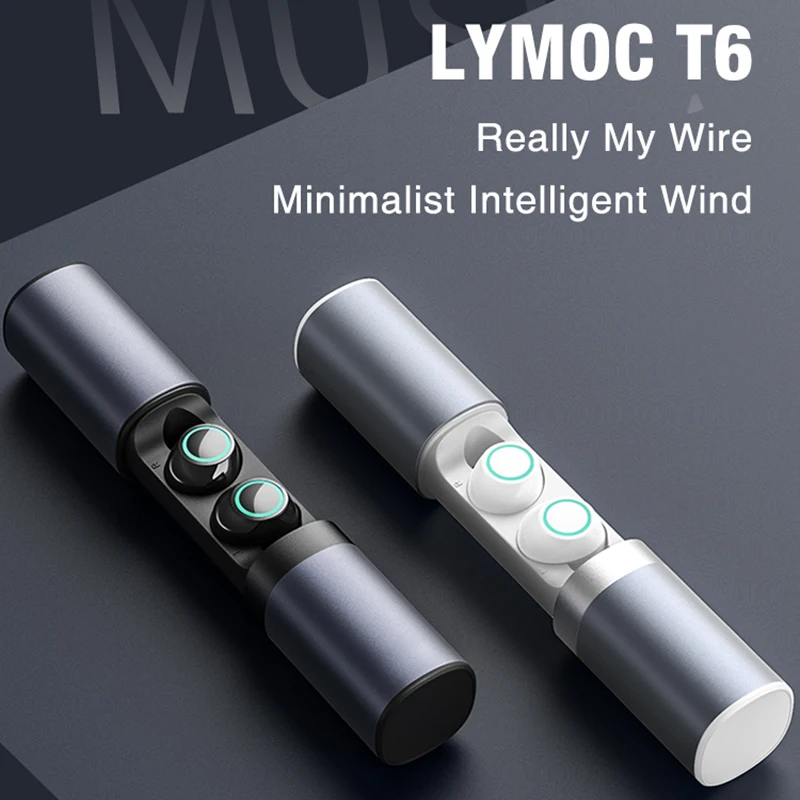 6D беспроводные наушники V5.0 TWS Bluetooth губная помада ящик мини портативный стерео