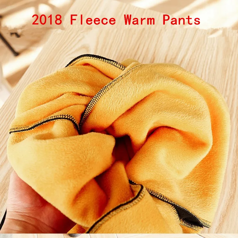 

WKOUD 2018 Winter Harem Pants Women Thick Fleeces Pleuche Trousers Drawstring High Waist Side Striped Warm Soft Snow Pants P8424