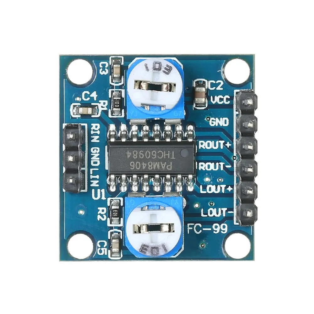 Плата цифрового усилителя PAM8406 3 шт. 5 Вт * 2 двухканальный стерео аудио модуль с