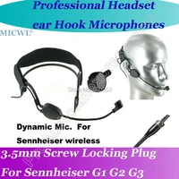 micwl dynamic head worn wireless headset microphone for sennheiser ew g1 g2 g3 bodypack mic system