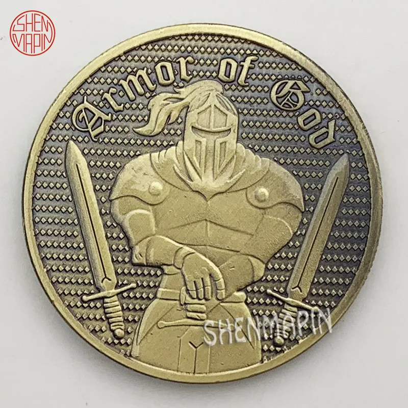 Armor Warrior памятная монета Шлем Щит коллекционные монеты Броня knight Liberty Honor Challenge
