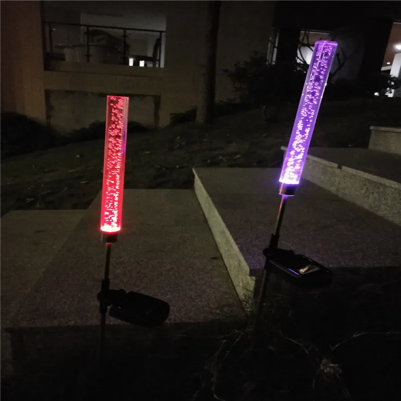 CLAITE 2 шт. светодиодный светильник на солнечных батареях с акриловыми пузырьками