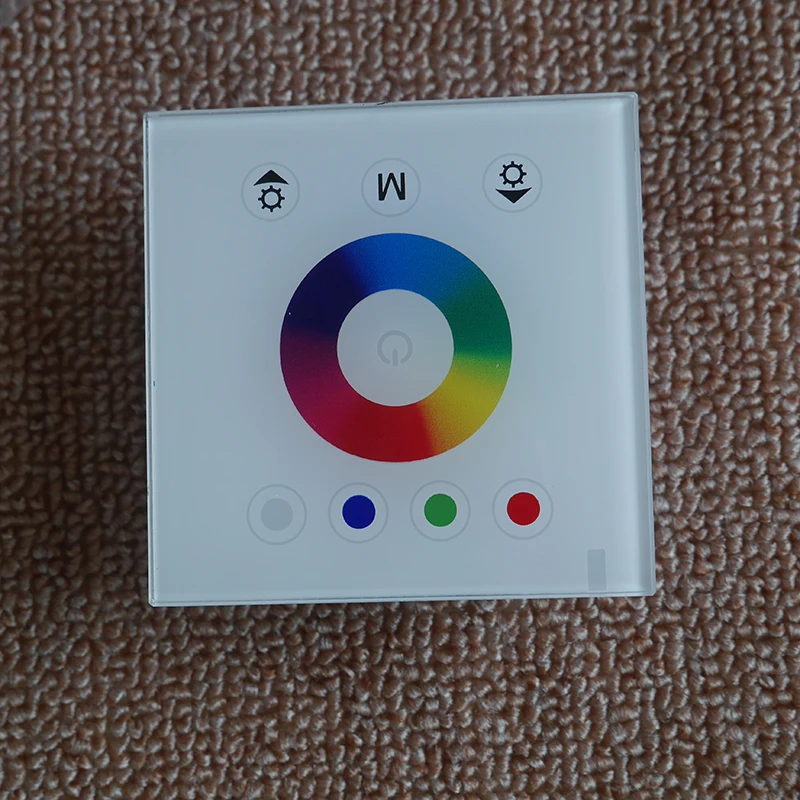 DC12V 24V Одноцветный/RGB/RGBW настенный контроллер сенсорной панели стеклянная панель
