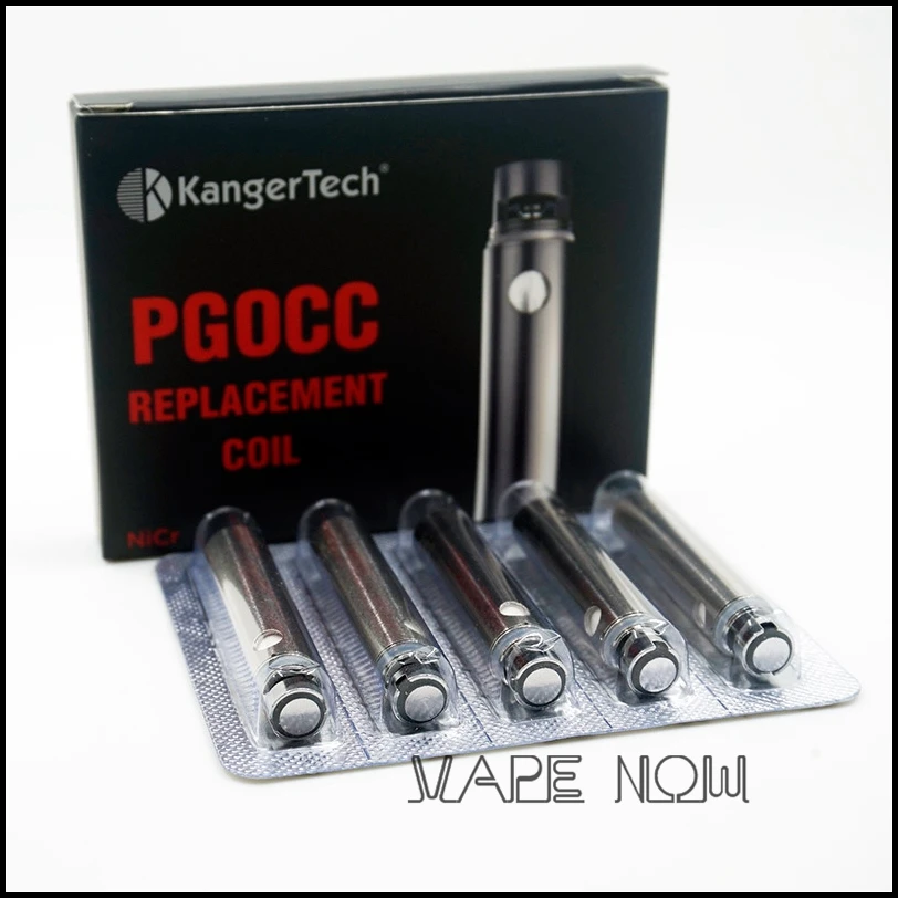 100% оригинальные катушки Kanger PGOCC головка пангу катушка бака SS316L 0.5ohm Nicr 1.0ohm 1.5ohm для
