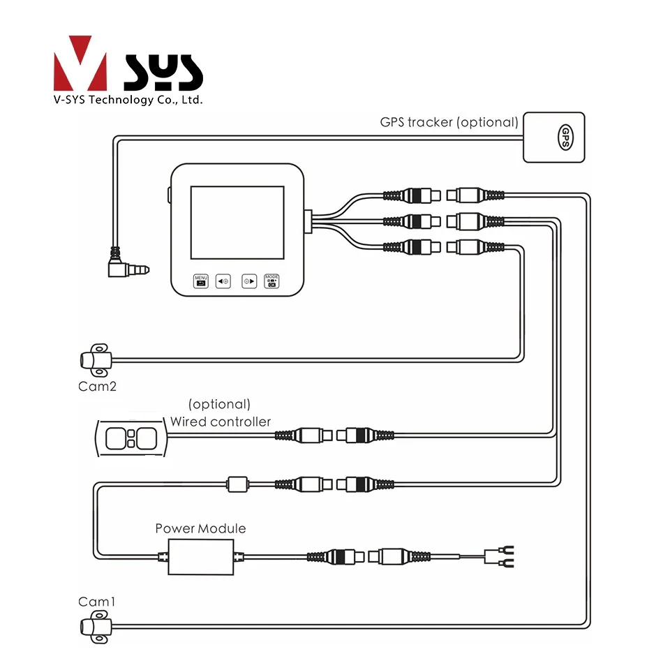 SYS VSYS C6 двойная мотоциклетная камера рекордер видео регистратор