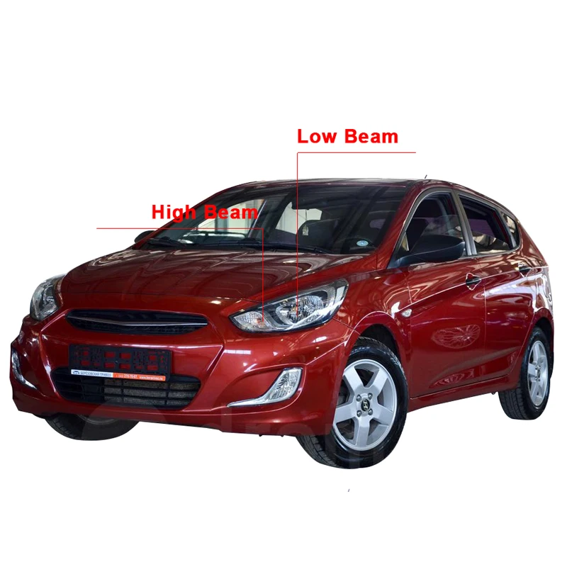 Для Hyundai Solaris 2012 2xled комплект преобразования автомобильных фар COB лампа 72W 8000LM 3000K