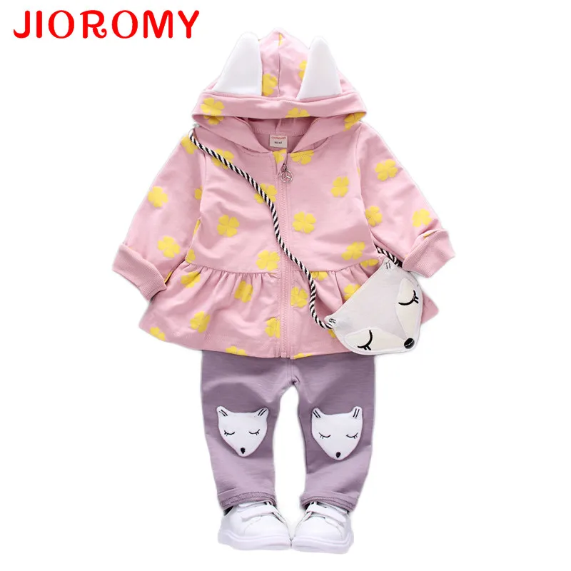 JIOROMY одежда для маленьких девочек детские комплекты 2019 Модный с цветочным