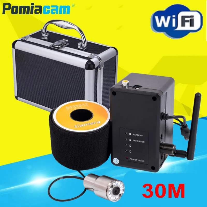 Беспроводная подводная рыболовная камера WF13WSL 2 4G Wi Fi 12 шт. светодиодный