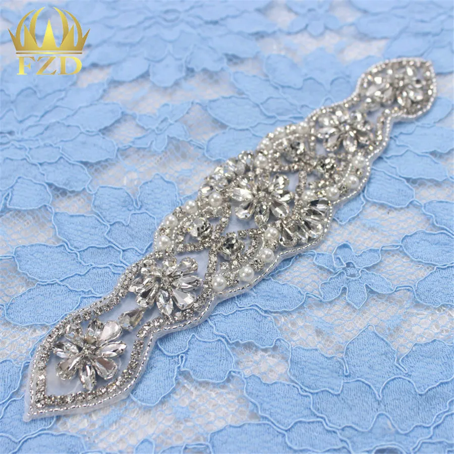 (1 шт.) ручная работа с блестящими железными пришивками Украшенными Бисером