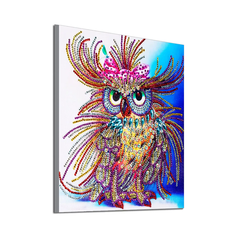 Алмазная картина животных Сова специальная форма дрель частично с алмазной