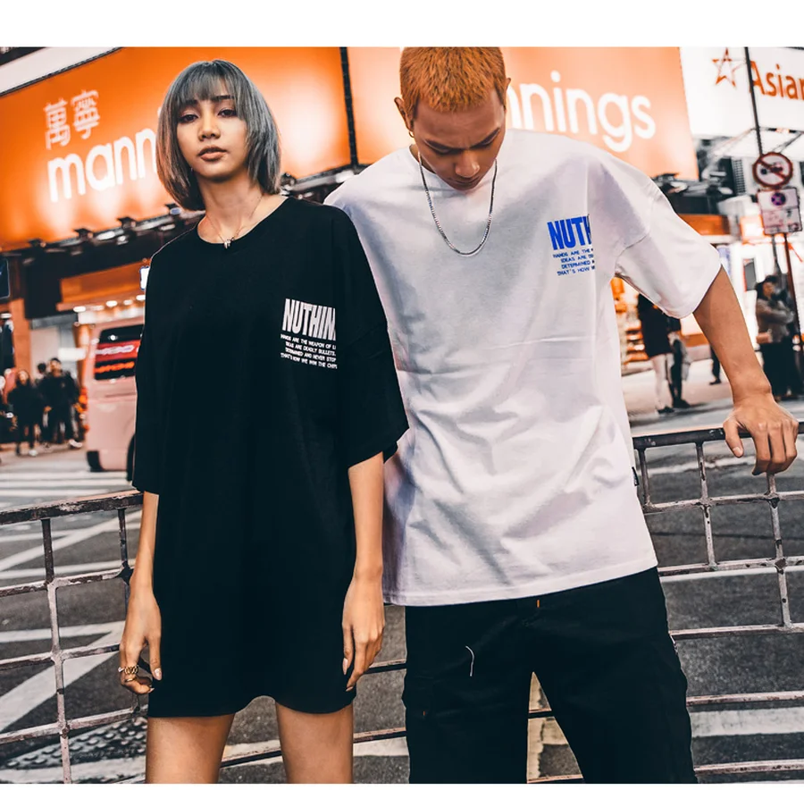 Брендовая футболка в европейском и американском стиле свободная хип-хоп с