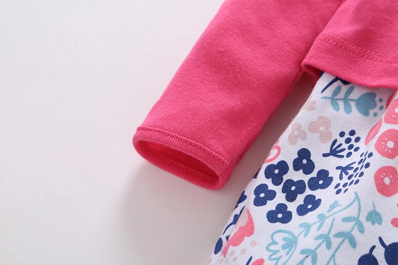 Летняя мода 2 шт. детское платье комплекты с принтом белого и синего цвета розовые