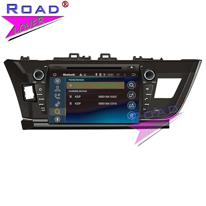 Roadlover Android 9 0 Автомобильный мультимедийный DVD плеер радио для Toyota Corolla 2013 Стерео GPS