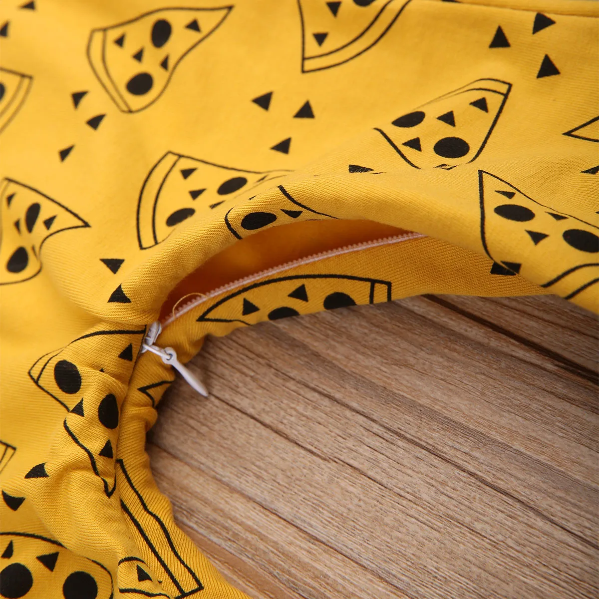 Комбинезоны для новорожденных девочек с принтом печенья круглым воротником