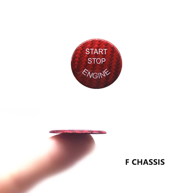 Наклейка для кнопки включения и остановки двигателя из углеродного волокна