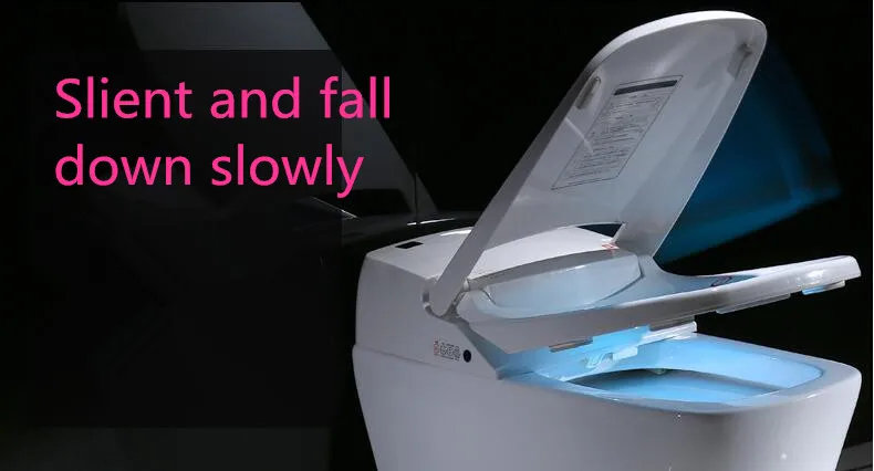 Роскошный удлиненный Интеллектуальный туалет P trap с дистанционным управлением