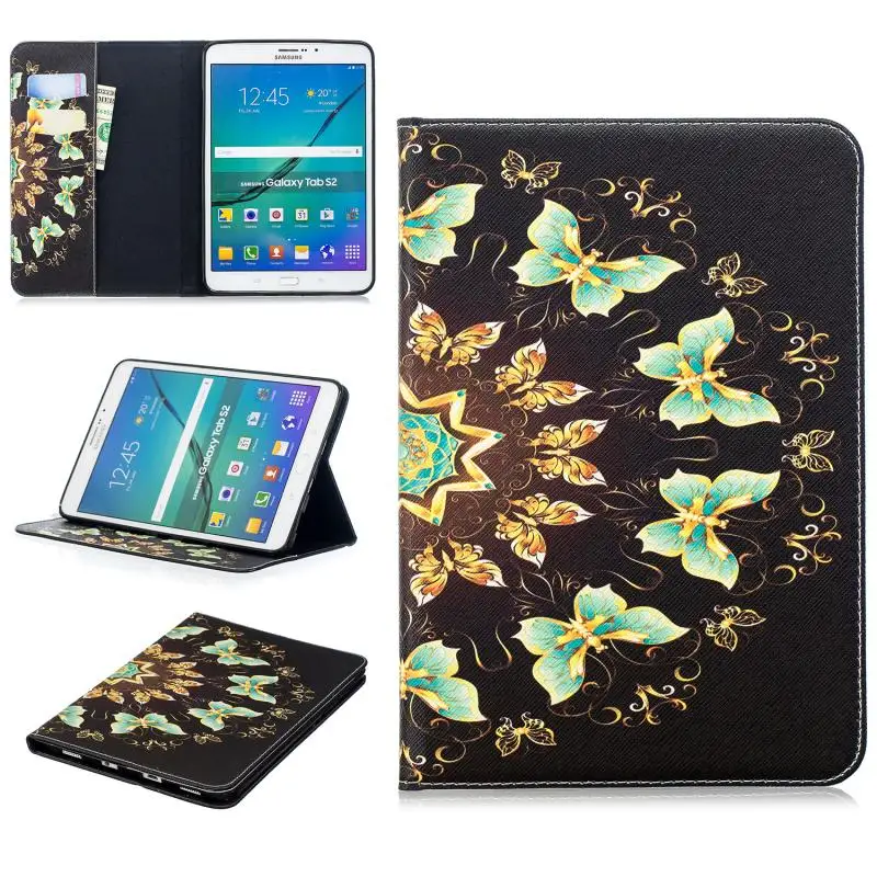 Чехол бумажник чехол для Samsung Galaxy Tab S2 8 0 T710 T713 T715 T719 из искусственной кожи планшета