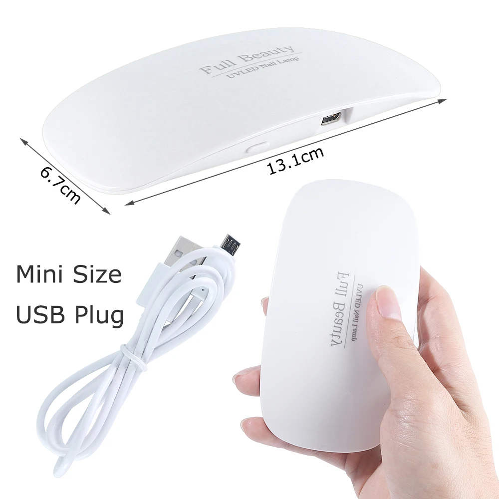 STZ 9W мини лампа для ногтей USB LED Сушилка УФ маникюра отверждения всех гелей лак Sun Pro
