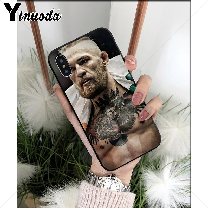 A15 Yinuoda UFC Конор Макгрегор Хабиб нурмагомедов ТПУ Мягкий силиконовый чехол для телефона для iPhone X XS MAX 6 6s 7 7plus 8 8Plus 5 5S SE XR - Цвет: A15