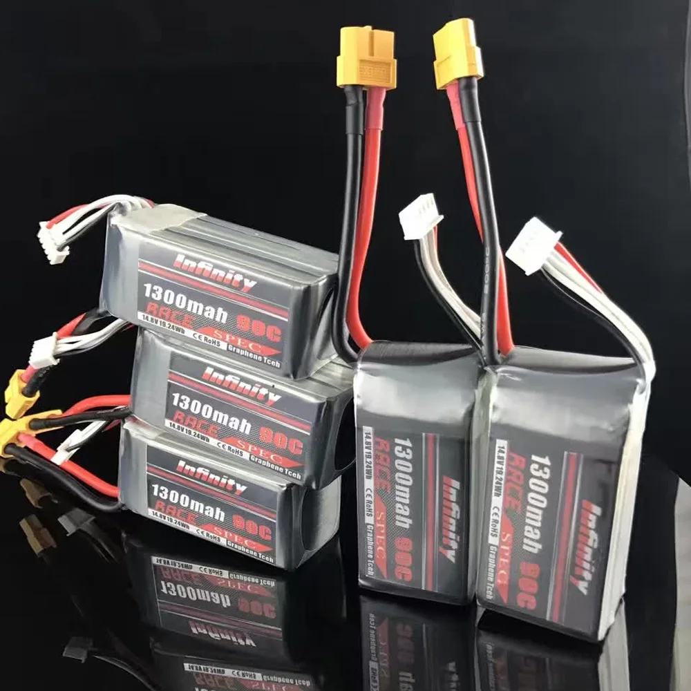 1 шт. бесконечная аккумуляторная батарея Lipo 14 8 в 1300 мАч 90C 4S1P для RC самолета Quapcopter