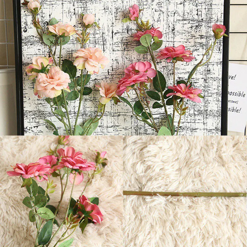 Cloth Simulation Rose Flower Artificial Peach Blossom Chinese Fake For Wedding Decoration | Дом и сад