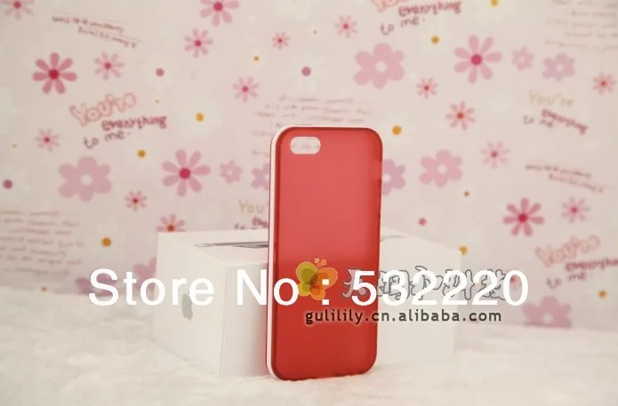 Min order is 10USD! Free shipping Candy-colored TPU matte box jelly color water phone sets for Iphone 5 designs |