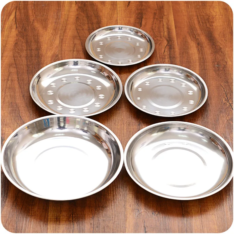 1 шт. поднос из нержавеющей стали тарелка для салата гостиницы посуда рыбы