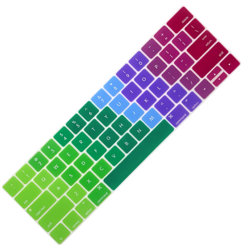 Силиконовая накладка на клавиатуру с градиентом для нового MacBook Pro дисплей Retina 13