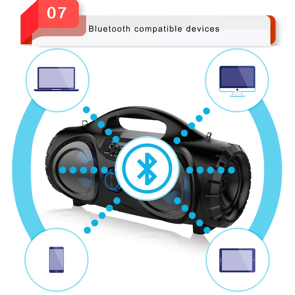 ZIENSTAR 10 Вт беспроводной Bluetooth спортивный динамик портативный уличный сабвуфер