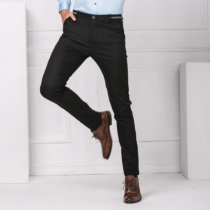 Мужские брюки карандаш облегающие в английском стиле не глажка|men suit pants|suit pantssuit