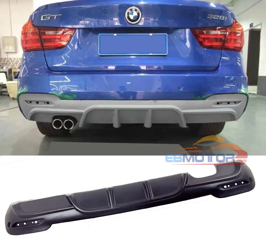 Окрашенный P Стиль задний диффузор для BMW 3-Series F34 GT хэтчбек Mtech Msport бампер 2013UP B378F |