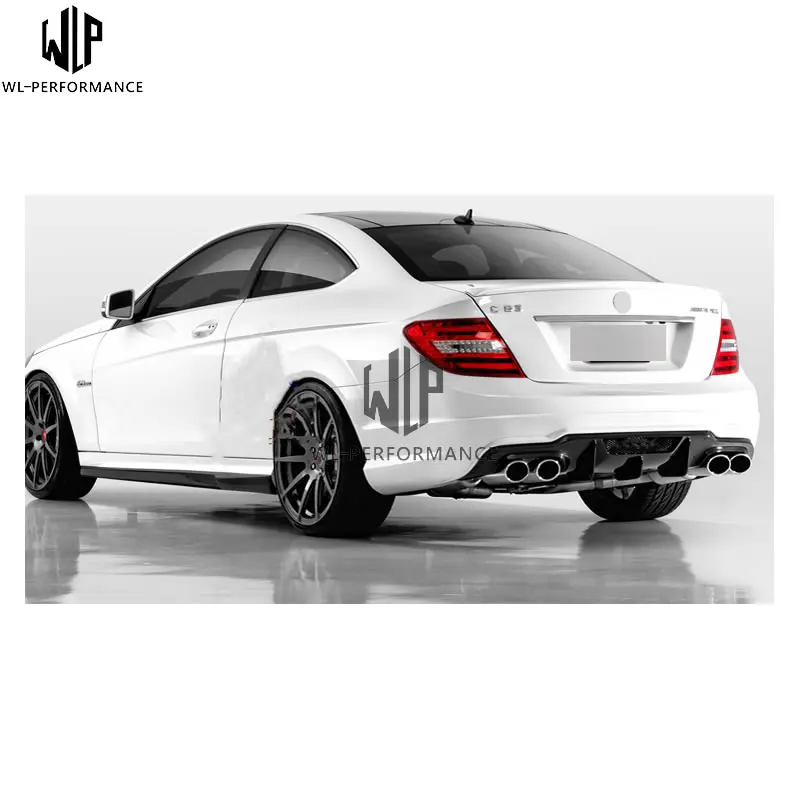 C Class углеродного волокна vtype задний спойлер хвост губ автомобиля Тюнинг пакет для