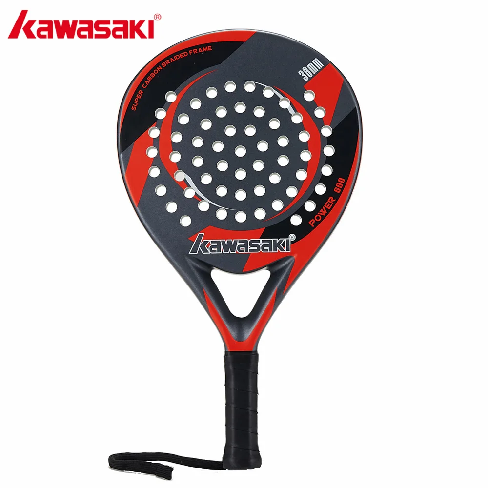 Оригинальная Теннисная Ракетка бренда Kawasaki Padel из углеродного волокна, мягкая Теннисная ракетка EVA для лица, весло для тенниса с откидной сумкой, чехол AMG001