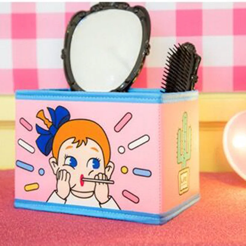 Pink Bentoy, косметичка для девочек, для макияжа, для дома, коробка для хранения, студенческий пенал, функция, милый, милый, Япония, Корея, косметический чехол для женщин - Цвет: Pink