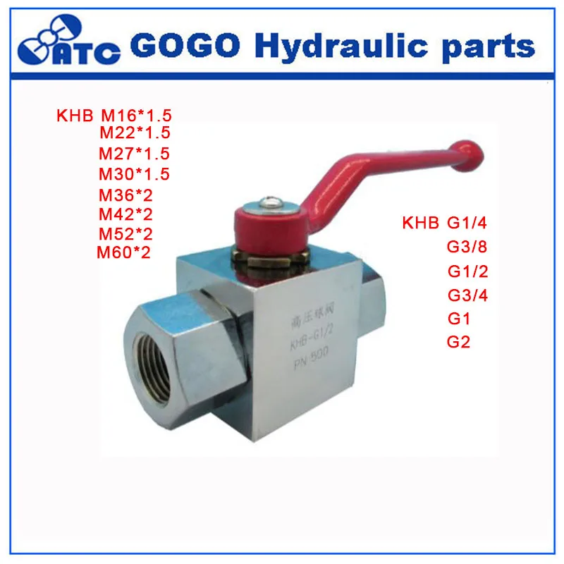 Шаровой кран высокого давления KHB из углеродистой стали NPT BSP DN8 DN10 G1/4 G3/8 на