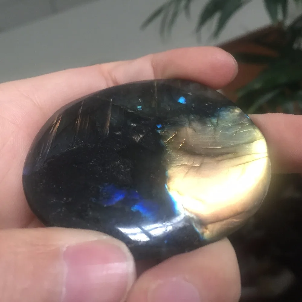 Непревзойденный 84 г натуральный яркий блестящий Лабрадорит аномальный плоский