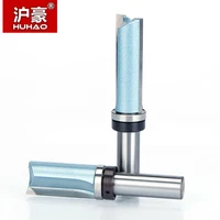 huhao 12 7 to 38mm shank flush trim router bit straight bit tungsten woodworking milling cutter tool