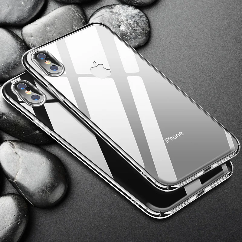 Ультратонкий Прозрачный чехол для телефона iPhone 12 11 Pro max XS Max XR X 7 8 6 6s Plus жесткий