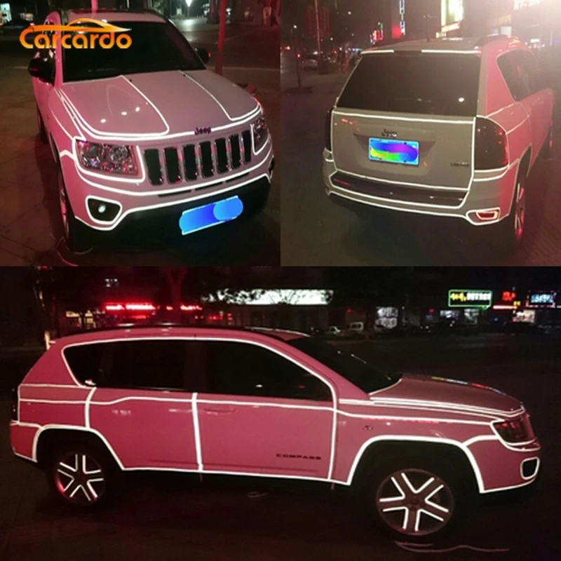 Carcardo Автомобильная Светоотражающая наклейка для тела мотоциклетная полоса