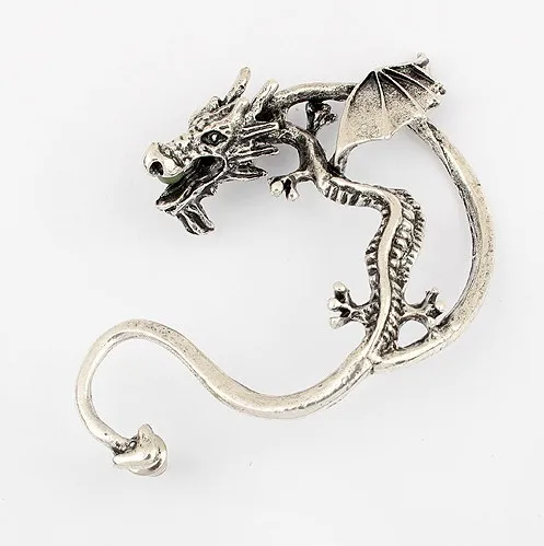 NANBO модные Винтажная с драконом панк татуировки ухо манжеты обёрточная бумага