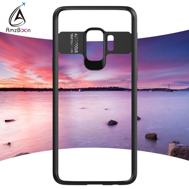 Amzboon Luxury Crystal Clear case For Samsung S9 Soft Silicone Hard Acrylic Phone Back Cover Case S8 Plus | Мобильные телефоны и