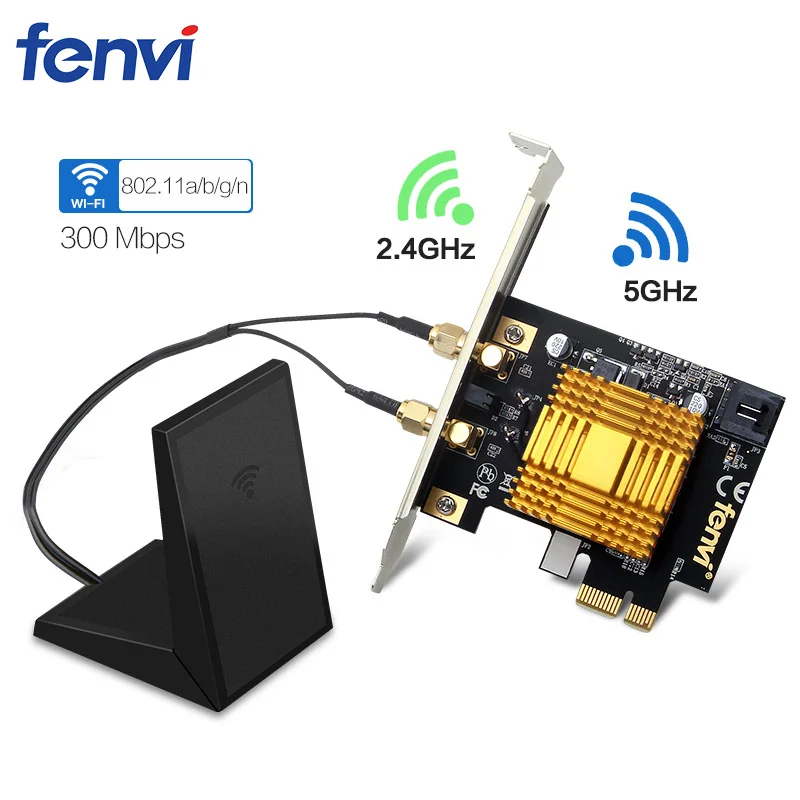 Двухдиапазонный Wi Fi беспроводной игровой Wlan Настольный WiFi Bluetooth PCI E адаптер