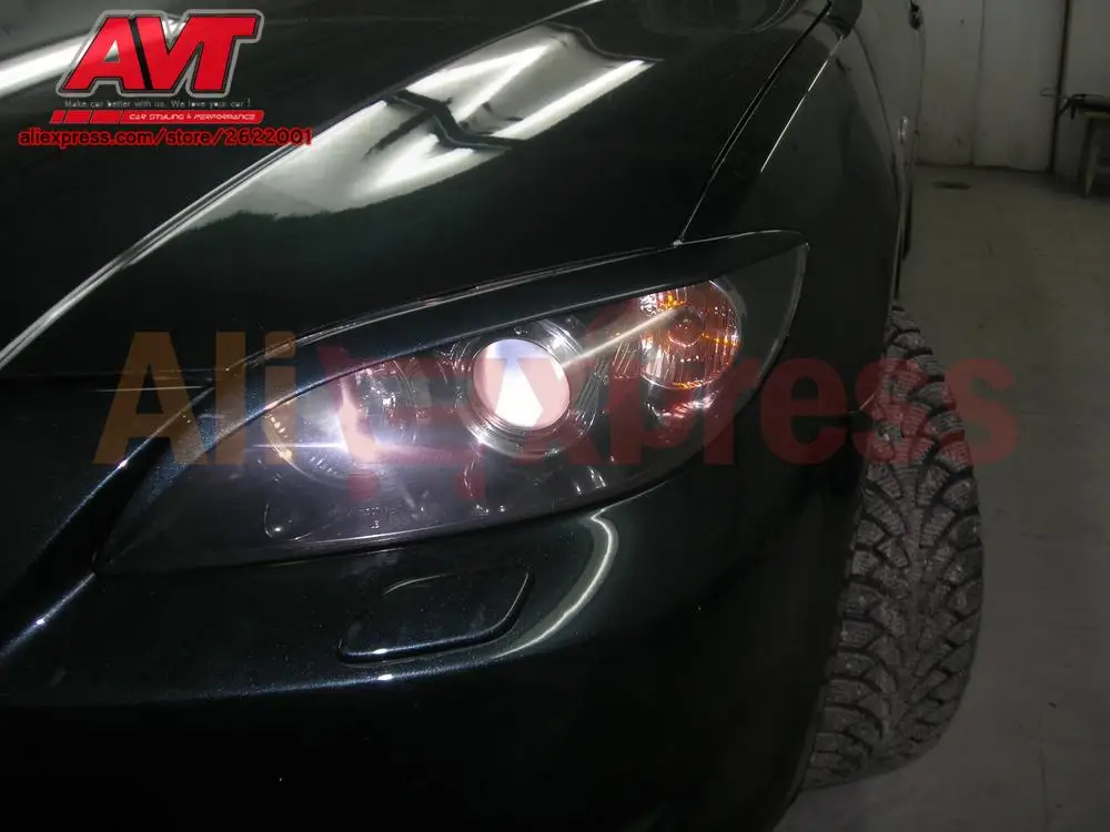 Cilia брови для Mazda 3 Sedan 2004-2008 Стайлинг автомобиля пластик АБС автомобильные