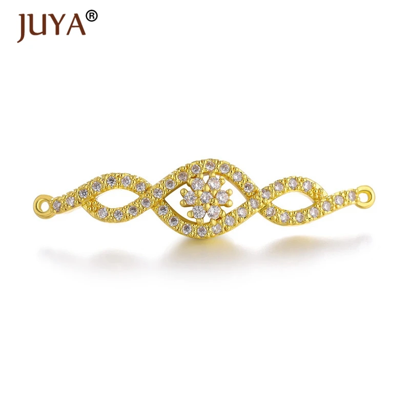 gold 4 pcs Стразы с кристаллами, Круглый соединитель Karma Infinity, сделай сам, браслет, серьги, фурнитура, круглые соединители для изготовления ювелирных изделий, 4 шт - Цвет: gold 4 pcs