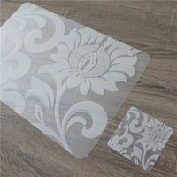 12pcslot white modern kitchen placemats pads table place mats flower style cups mat accessories dining bar supplies