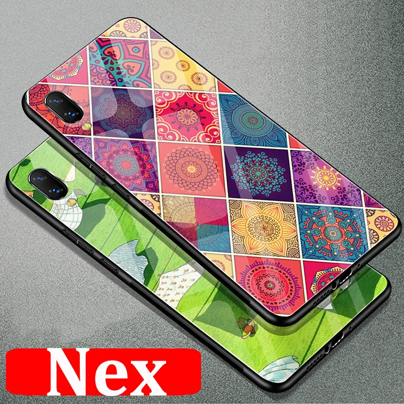 

6,59 дюймов Чехол для vivo NEX милые Чехлы для телефона мультяшный чехол из закаленного стекла для vivo N e x чехол vivoNex защитный чехол