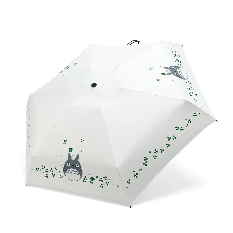 Mini Pocket Umbrella Rain Women Sunny and Rainy Folding Umbrellas For Kids Cartoon Cat Small Phone Parasol Travel | Дом и сад