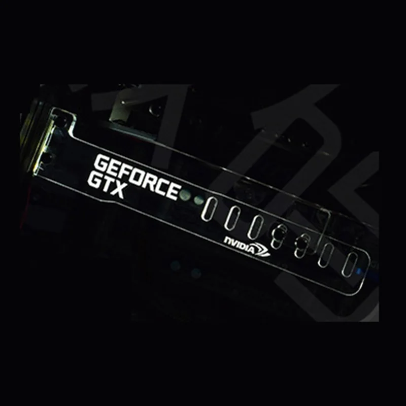 Белый GeForce GTX LED Световой Компьютер Офис Главная Коробка ЕГО Видеокарты